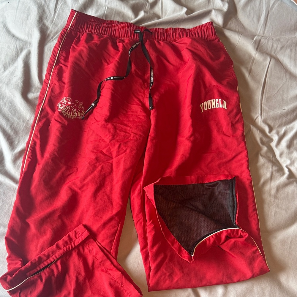 YOUNGLA tren tech track pants